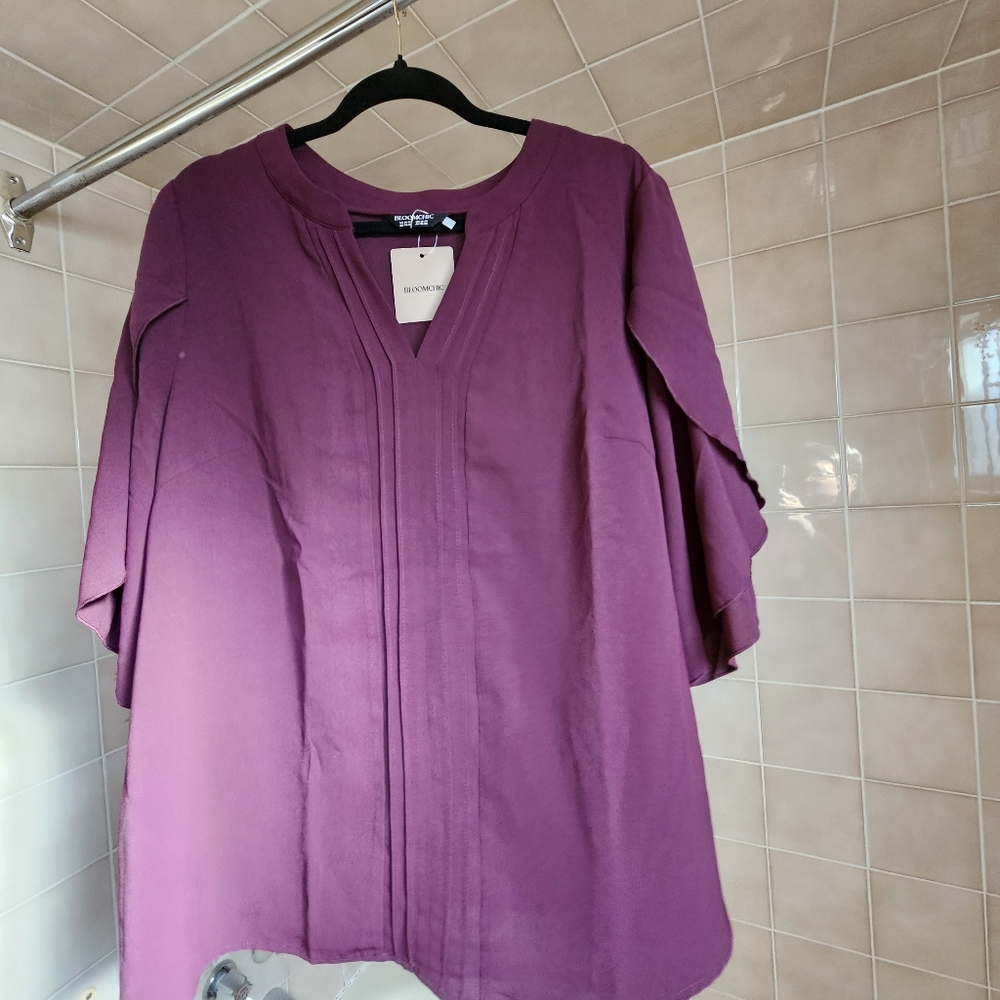 BloomChic Size XL/14-16 Purple Women's Top  NWT